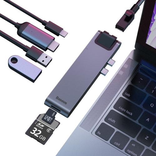 Baseus Thunderbolt C+Pro Seven-in-One Smart Hub Docking Station Baseus Thunderbolt C+Pro Seven-in-One Smart Hub Docking Station